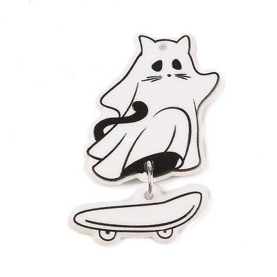 Halloween Theme Opaque Acrylic Pendants