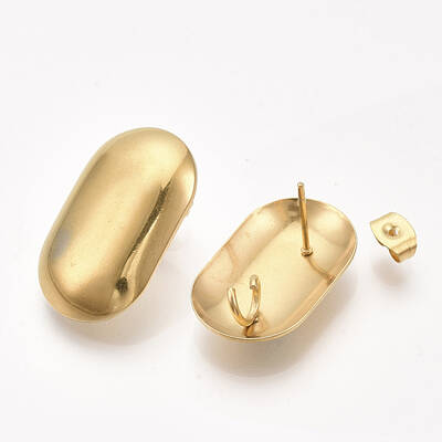 304 Stainless Steel Stud Earring Findings