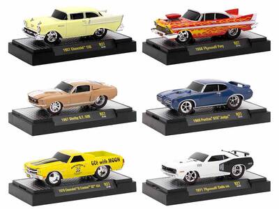Ground Pounders 6 Cars Set Release 27 IN DISPLAY CASES Limited Edition 1/64 Diecast Model Cars by M2 Machines