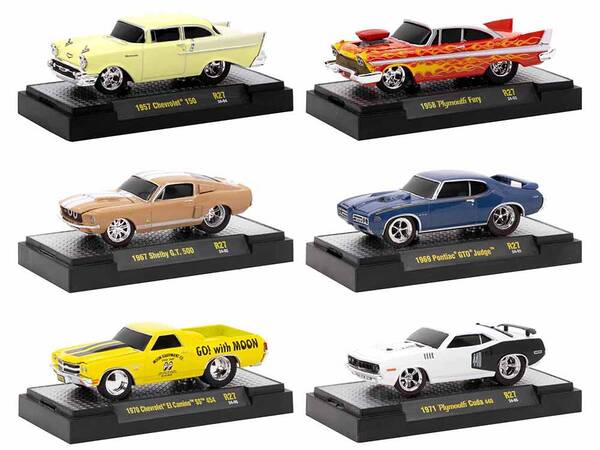 Ground Pounders 6 Cars Set Release 27 IN DISPLAY CASES Limited Edition 1/64 Diecast Model Cars by M2 Machines