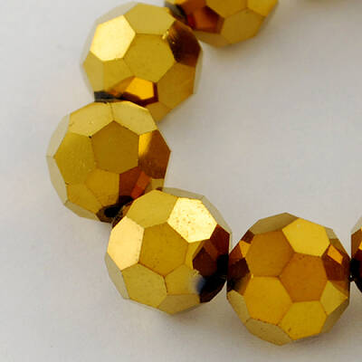 Electroplate Glass Bead Strands