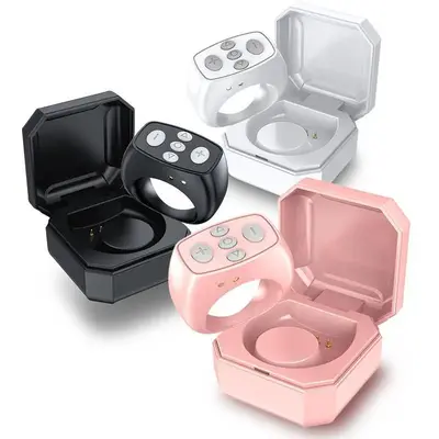 Scroll Ring for Remote, Page Turner, Camera Video E-book Recording Remote, Automotive BT Ring Remote for iPhone, iPad, iOS, A...