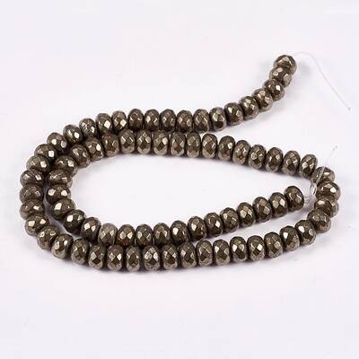 Natural Pyrite Beads Strands