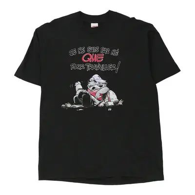 Jerzees Graphic T-Shirt - XL Black Cotton