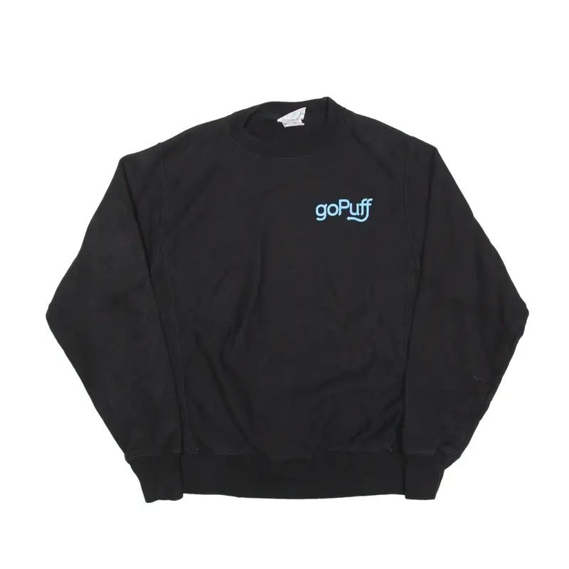 CHAMPION Reverse Weave Go Puff Sweatshirt Black Mens S