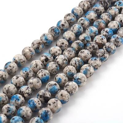 Natural K2 Stone/Raindrop Azurite Beads Strands