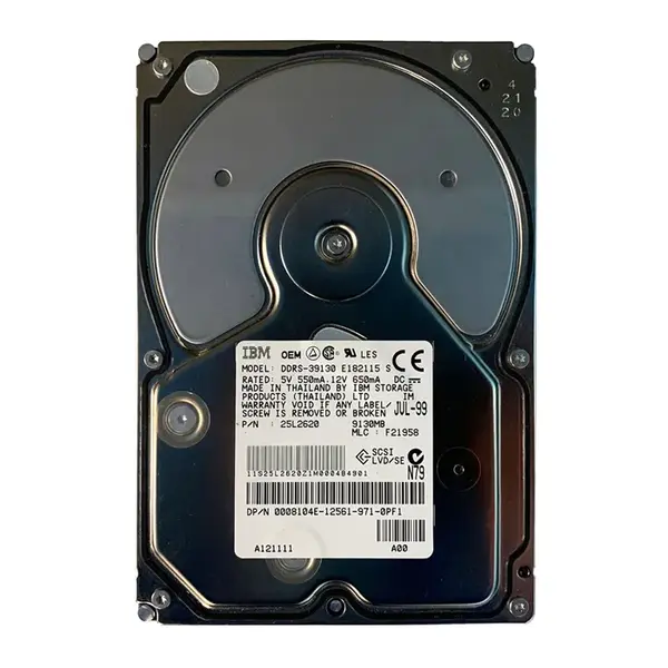 25L2620 IBM 4.5GB Ultra WIDE SCSI 7200 3.5-inch 512KB Hard Drive