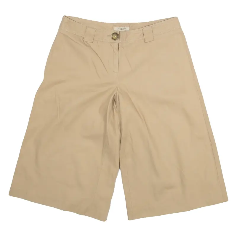 BURBERRY Womens Workwear Shorts Beige UK 6 W30