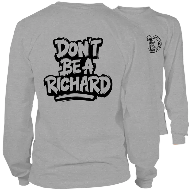 Richard - Long Sleeve Heather Gray T-Shirt