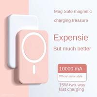 For MagSafe Portable Charger, 5000mAh/1000mAh Wireless Magnetic Power Bank, Ultra-thin Mobile Phone Battery Pack (For iPhone1...