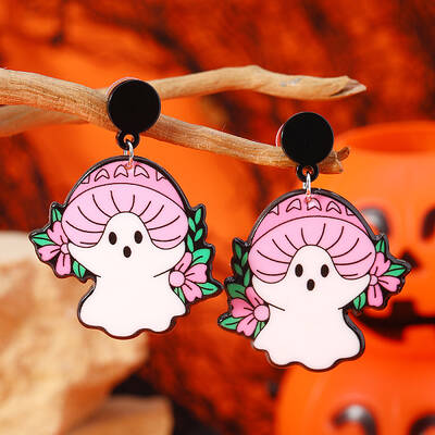 Cute White Ghost Stud Earrings