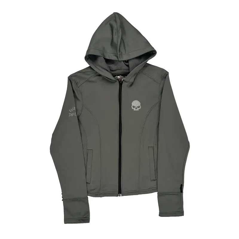 Harley Davidson Hoodie - Small Grey Polyester