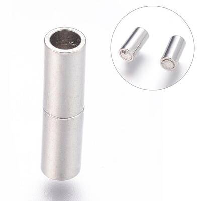 Brass Magnetic Clasps with Glue-in Ends