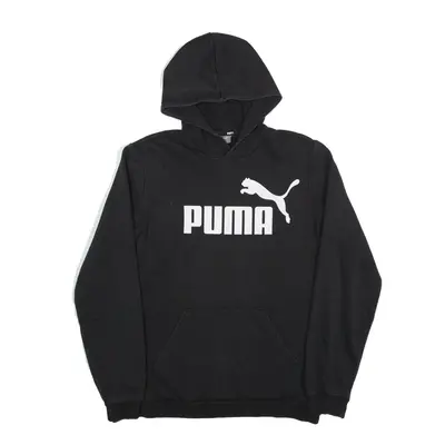 PUMA Hoodie Black Pullover Boys 15-16 Years