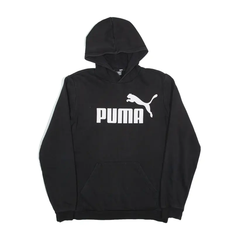 PUMA Hoodie Black Pullover Boys 15-16 Years