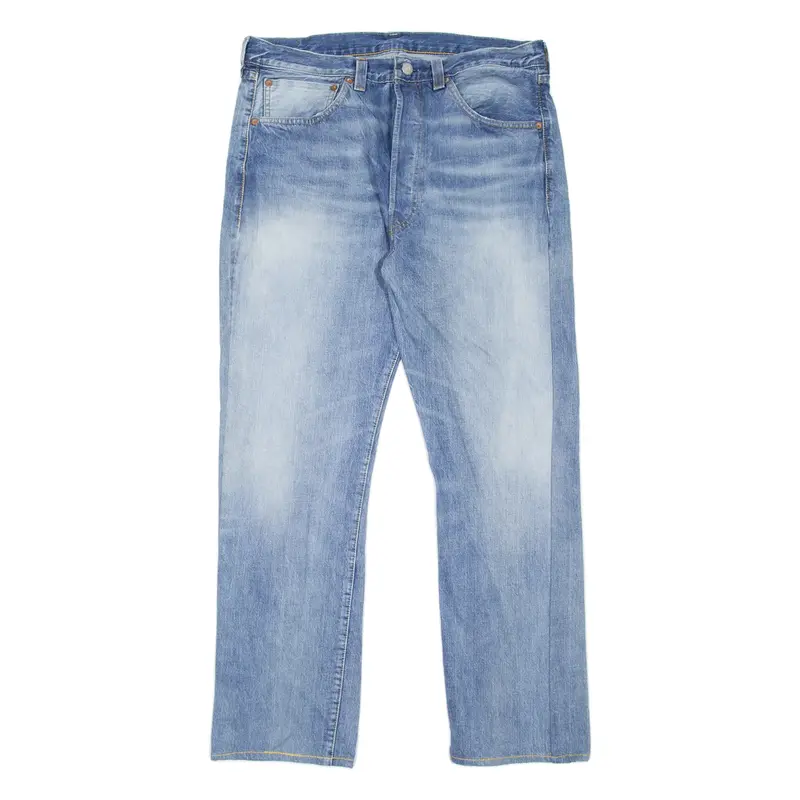 LEVI'S 501 Jeans Mens Blue Regular Straight Stone Wash W36 L29
