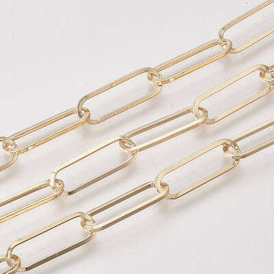 Unwelded Iron Paperclip Chains