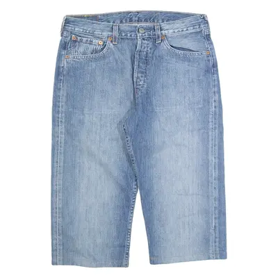 LEVI'S 501 Cut Off Mens Jorts Shorts Blue M W32