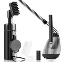 Pro Golf Club Cleaner Brush with Golf Groove Sharpener Tool Suitable for U & V-Grooves 8 Inches Golf Water Brush with Retract...