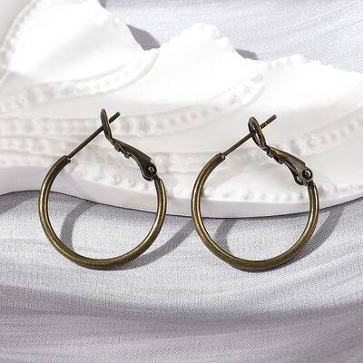 Brass Hoop Earrings
