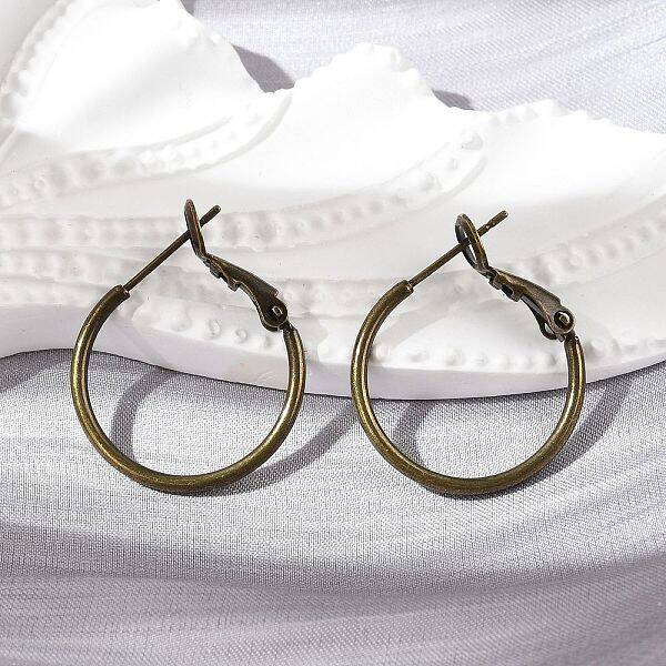 Brass Hoop Earrings