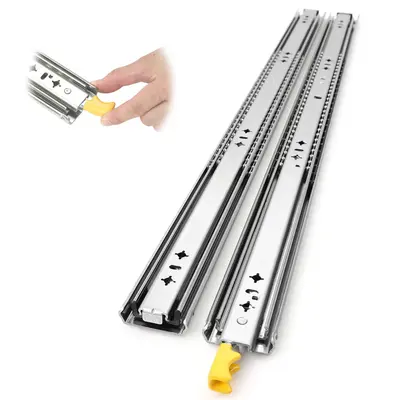 Garvee Heavy Duty Drawer Slides, 18 20 22 24 26 28 30 32 34 36 38 40 44 48 60 Inch 500 Lbs Load Capacity Drawer Slides, Ball ...