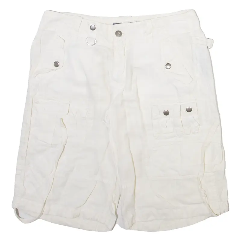 RALPH LAUREN Womens Cargo Shorts White M W30