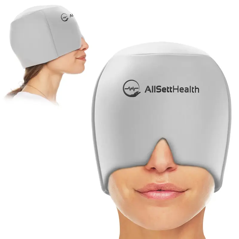 Migraine Headache Relief Cap, Gel Ice Head Wrap | Tension and Stress Relief Hat with Hot/Cold Gel Head Ice cap for Peaceful S...