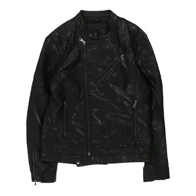 Unbranded Leather Jacket - XL Black Polyurethane