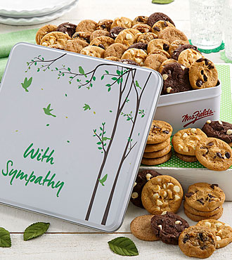 Mrs. Fields 60 Nibbler With Sympathy Tin - FedEx