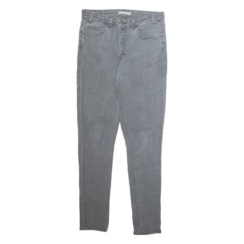 LEVI'S 721 High Rise Mens Jeans Grey Regular Tapered Stone Wash W31 L32