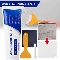 250g Wall Mending Agent, 1 Count Drywall Patch Repair Kit with Scraper & Sandpaper, Multi-functional Quick-drying Wall Repair...