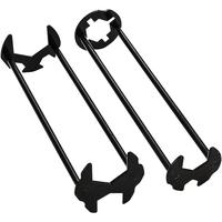 Basin Wrench Multifunctional Sink Wrench 7 Sizes Faucet Tool Plumbers Wrench Universal Socket Wrench Plumbing Tools for Tight...