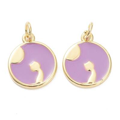 Brass Enamel Pendants