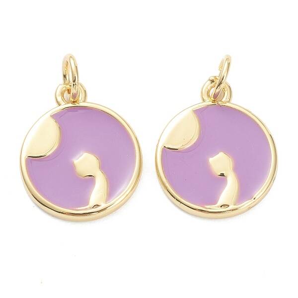 Brass Enamel Pendants