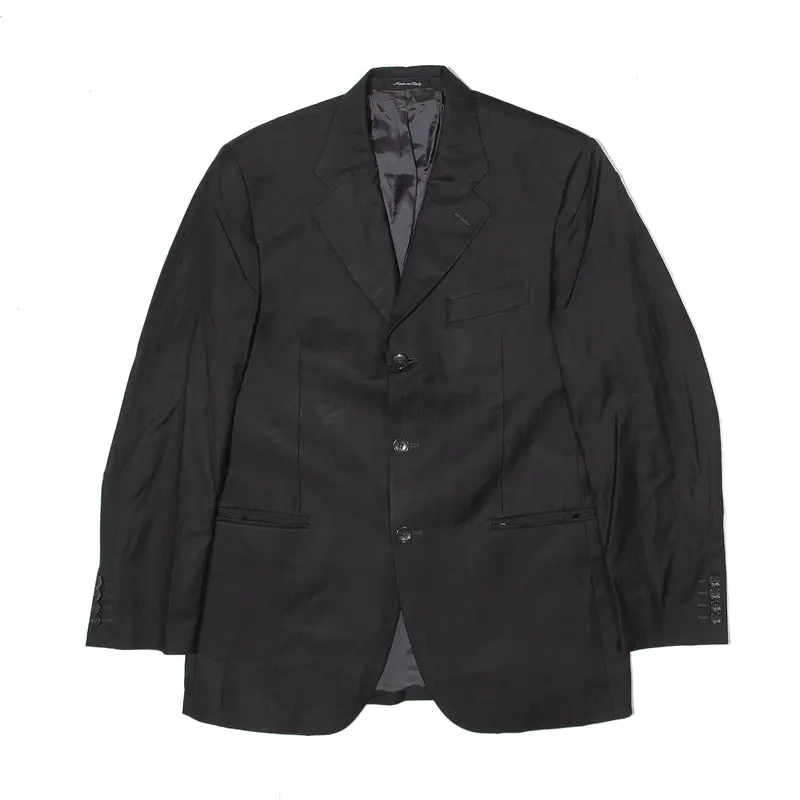 FRANCESCHINI Blazer Jacket Black Wool Mens M