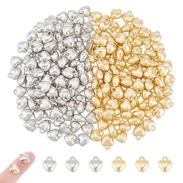 200Pcs 2 Colors CCB Plastic Pendants