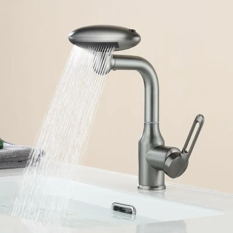 4 Modes Splash Proof Rotatable Faucet, Stainless Steel Durable Rotatable Bathroom Faucet, Bathroom Sink Faucet, Home Bathroom...