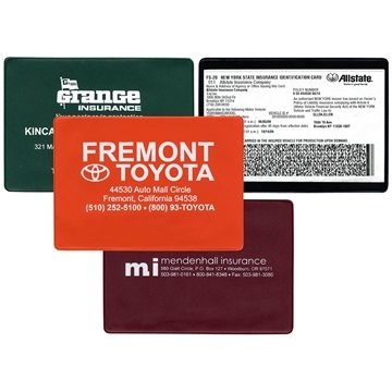 250 Custom Insurance Card Holder - Glove Compartment Storage