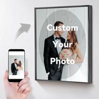 [Custom Gift] (Free Shipment)Personalized Friends Pets Wedding Anniversary Engagement Present ,Canvas Prints with Your Photos...