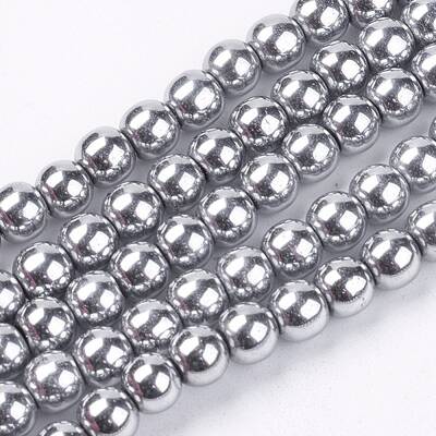 Non-Magnetic Synthetic Hematite Beads Strands