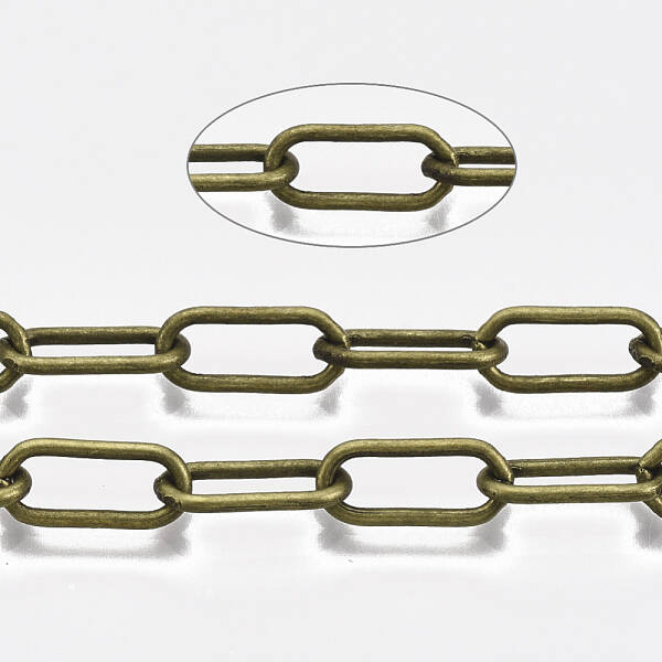 Unwelded Iron Paperclip Chains