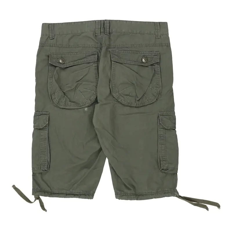 New Star Cargo Shorts - 38W 15L Khaki Cotton