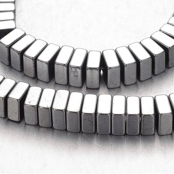 Electroplate Non-magnetic Synthetic Hematite Bead Strands