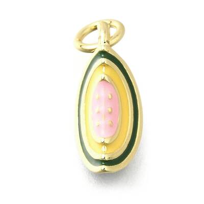 Brass with Enamel Charms
