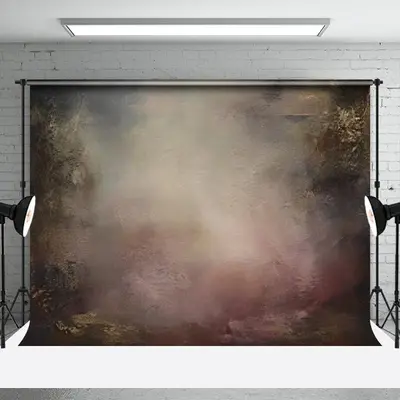 Black Pink Old Master Fine Art Portrait Backdrop - Aperturee