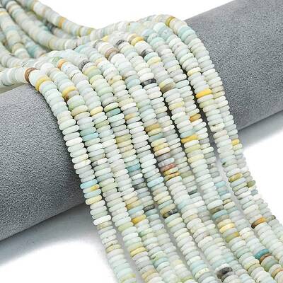 Frosted Natural Flower Amazonite Beads Strands