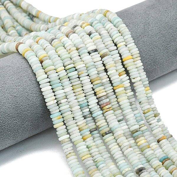 Frosted Natural Flower Amazonite Beads Strands
