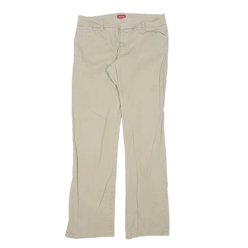 DICKIES Workwear Trousers Beige Regular Straight Womens W30 L30