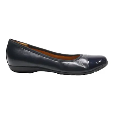 GABOR Ballet Shoes Black Leather Womens UK 4